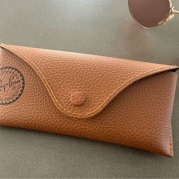 Ray-Ban Round Metal RB3447 in Gold /Rose Flash lenses